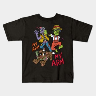 My are my arm zombie chase - Halloween Gift Kids T-Shirt